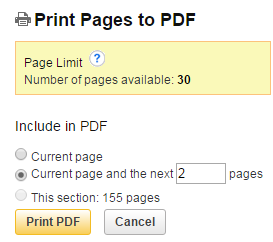 EBSCOhost Print Pages as PDF