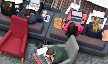 Students in Learning Commons