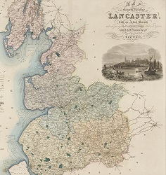 Historic map of Lancashire