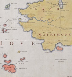 A new map of the Land of Matrimony, 1772