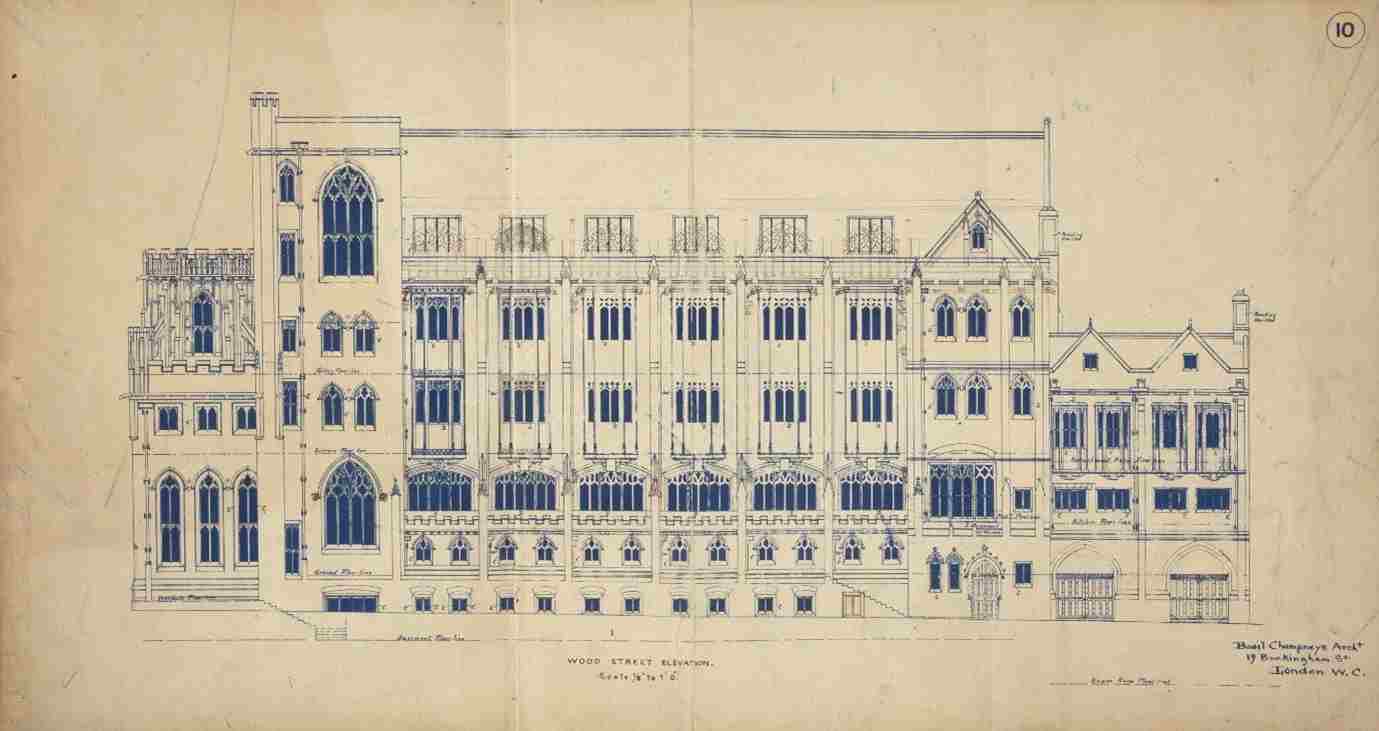 Wood Street Elevation of the John Rylands Library 