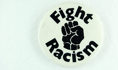 Photo: Fight Racism badge