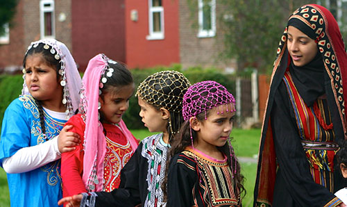 Photo: Photo showcasing traditional Yemeni fashion was taken at a Yemeni Roots, Salford Lives Project event.