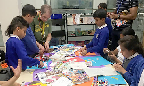 Photo: School children participate in classroom activity