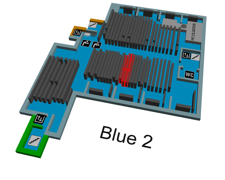 Map of Main Library Blue 2
