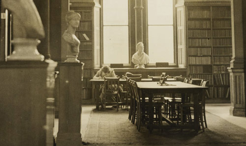Old photograph of the Christie Library