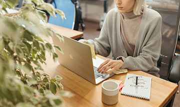 Person using laptop