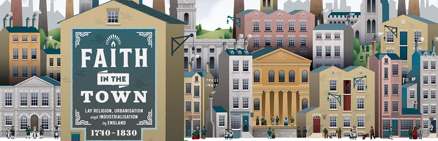 Faith in Town banner and graphics