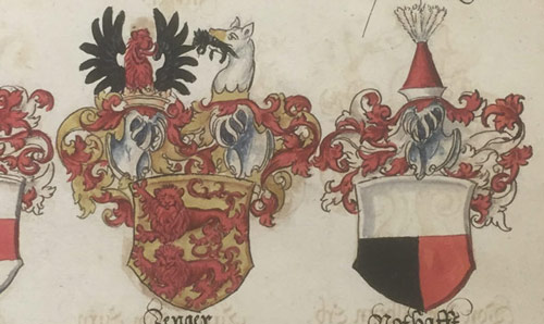 The arms of the noble Parsberg family