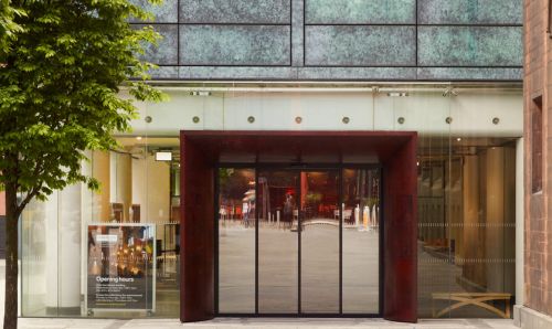 The new entrance to the John Rylands Library