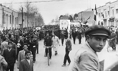 Vintage photo, Iranian street scene